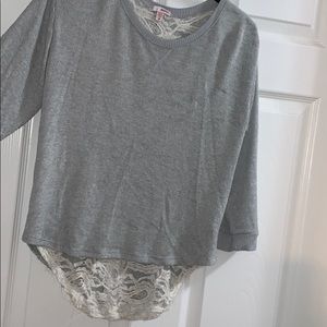 Thin lace sweater top